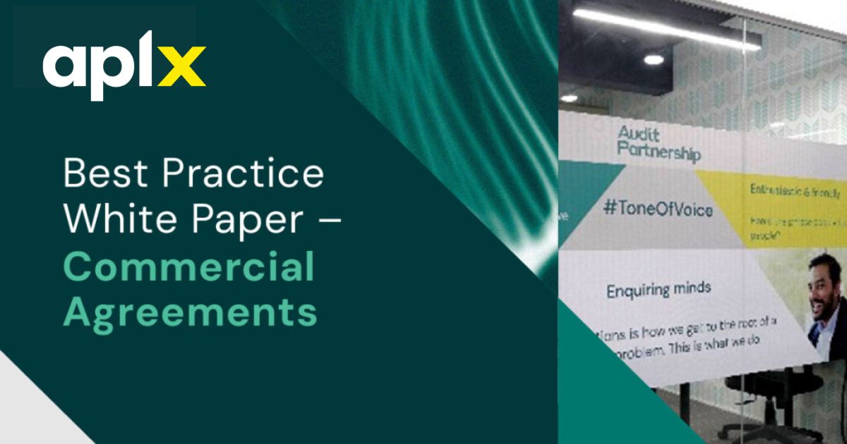 Best Practice White Paper on Commercial Agreements & Audits